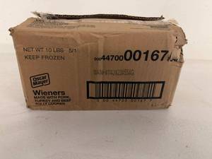 lot 25 image: G. 10lbs Bulk Oscar Mayer Wieners