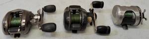 lot 18 image: 3 reels not functioning as they should Bass Pro Shops Johnny Morris JMX10HB, 1000LPHA, and Abu Garcia Ambassadeur.