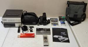 lot 52 image: Vintage RCA  Color Video Camera, Video Cassette Recorder & Accessories (View Photos)