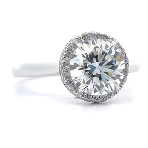 NEW! 2.38 Carat Pavé Diamond Halo Ring in 14k White Gold; $3,999 Retail *VIDEO*