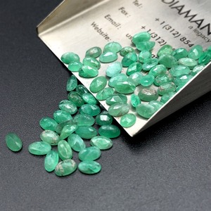 lot 80B image: 17.90 Carats Oval Emerald Parcel   May Birthstone  VIDEO 