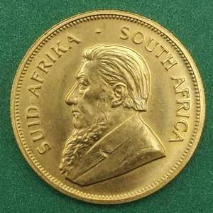1977 Gold Kruggerand 1 toz Fine Gold, South Africa