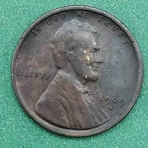 lot 10 image: 1909 S VDB Lincoln Cent Full Wheat Lines KEY