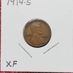 lot 32 image: 1914-S Lincoln Cent Higher Grade