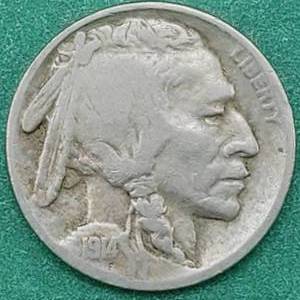 lot 49 image: 1914-S Buffalo Nickel