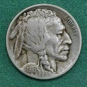 lot 52 image: 1916-D Buffalo Nickel Nearly Full Horn Full Date