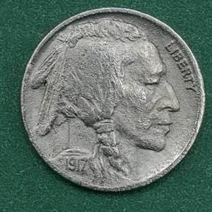 lot 54 image: 1917-D Buffalo Nickel Full Date