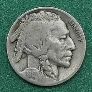 lot 55 image: 1917-S Buffalo Nickel Full Date