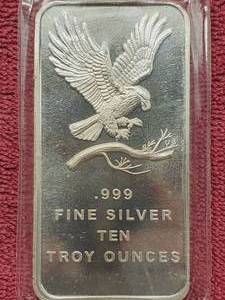 lot 72 image: 10 Troy Oz .999 Silver Bar Prospector in Original Pkg