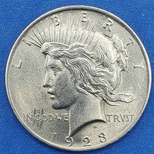 lot 112 image: 1923 Silver Peace Dollar