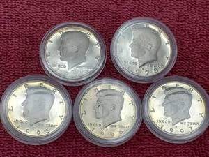 lot 326 image: 5 Kennedy Half Dollar Proof Clad 1978-S, 1979-S, 1995-S, 1996-S & 1997-S
