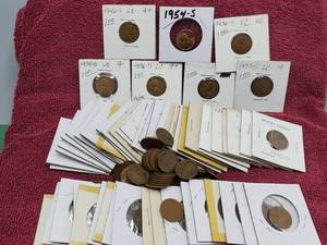 lot 384 image: 101 Lincoln Wheat Cents Some Better Dates See Photos