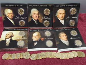 lot 398 image: 39 Presidential Dollars see Photo