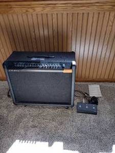 lot 10 image: Crate amp with foot switch