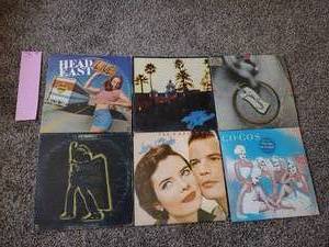 lot 75 image: 6 records Hotel California, Head East Live, Golden Earring, GO GOS Beauty & the beat, Love stinks, trex