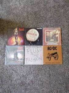 lot 10A image: 6 Vintage Records Nazareth, Judas Priest, Alice Cooper, AC DC, ZZtop, Ozzy Osbourne