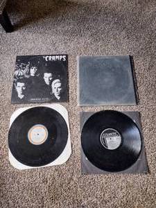 lot 67 image: 2 records AC DC & THE cramps