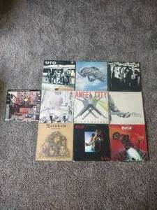 lot 86 image: 10 records UFO, Angel City, Meatloaf, Eric Clapton, Cheap Trick, Commodore etc