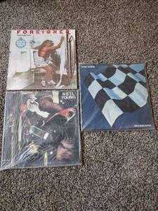 lot 40A image: 3 records Neil Young, The Cars Panorama, Foreigner head games