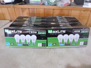 lot 20 image: 4 Boxes of 4 MaxLite 60W Replacement Light Bulbs