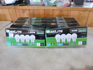 lot 21 image: 4 Boxes of 4 MaxLite 60W Replacement Light Bulbs