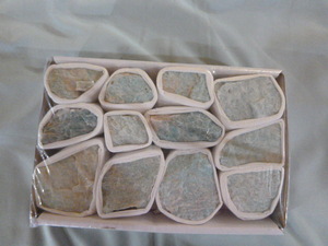 lot 37 image: Box of Amazonite Stones