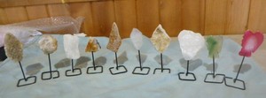 lot 40 image: Crystals and Stone Angels on Stands