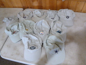 lot 74 image: 11 NFL Baseball Caps