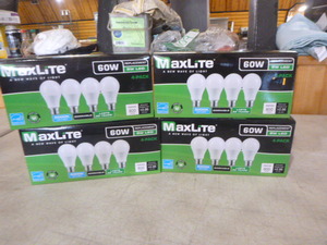 lot 87 image: 4 Boxes of 4 MaxLite 60W Replacement Light Bulbs