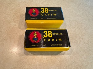 lot 11 image: Two Boxes .38 Special Cavim Fabrica (50 rounds per box)