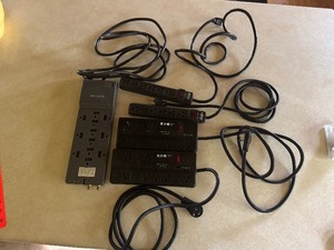 lot 77 image: Five Surge Protectors