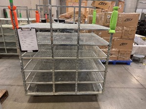 lot 7 image: Aluminum Rolling Cart (42 x 50 x 61)