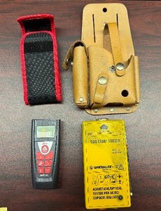 lot 112 image: Leica Disto Laser Distance Meter and Green Lee 5715 Gas Lamp Tester