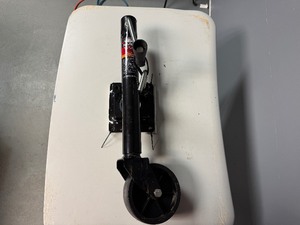 lot 123 image: Trailer Tongue Jack with Wheel (Never Used)