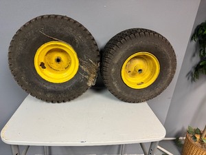 lot 133 image: Pair of John Deere Mower Rims and Tires