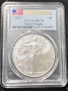 2023 AMERICAN SILVER EAGLE PCGS MS70