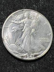 lot 20 image: 1941 US WALKING LIBERTY HALF DOLLAR MS64