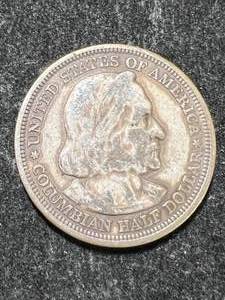 lot 23 image: 1893 US COLOMBIAN EXPO HALF DOLLAR