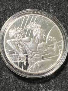 lot 60 image: 1 TROY OZ .999 FINE SILVER SMI ROUND IN AIRTITE