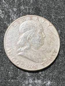 lot 87 image: 1961-D US FRANKLIN HALF DOLLAR