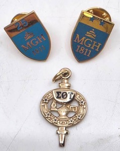 lot 85 image: 10K Miscellaneous Pins & Pendant- 8.18 grams