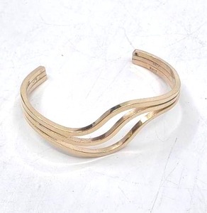 lot 88 image: 14K Gerald Stinn Bangle Bracelet- 6, 13.98 grams