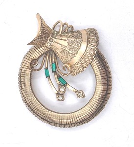 lot 95 image: 12K Regal Brooch Pin