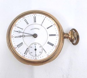 lot 171 image: Antique Vintage Illinois Pocket Watch