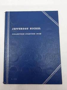 lot 186 image: Vintage Whitman Jefferson Nickel Collection Coin Album