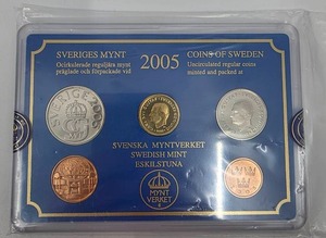 lot 192 image: 2005 Sveriges Mynt Coins of Sweden Mint Collection