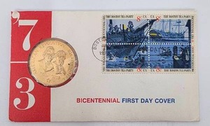 lot 199 image: 1973 American Revolution Bicentennial First Day Cover