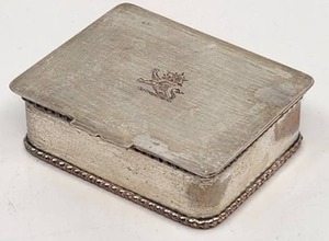 Antique Silver Trinket Box - 140.58g