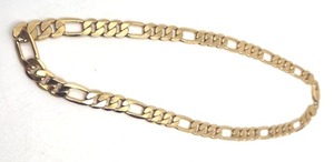 lot 15 image: Heavy Marked 14k Figaro Link Chain - 21 - 61.00g