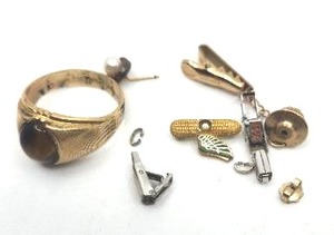 lot 50 image: 14.68g Gold Filled Scrap Lot - 10K and 12K Mix